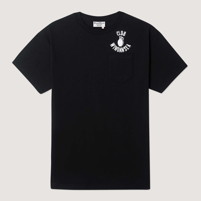 100% Cotton T-shirt (Mac Meda Club Windansea Tee - Black)