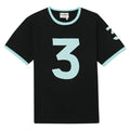 100% Cotton Tee (Number Tee - Black w/ Eton #3)