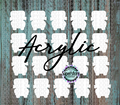 Acrylic Truck - 10 or 20 count  1.5 & 2 inch size - Sublimation Acrylic