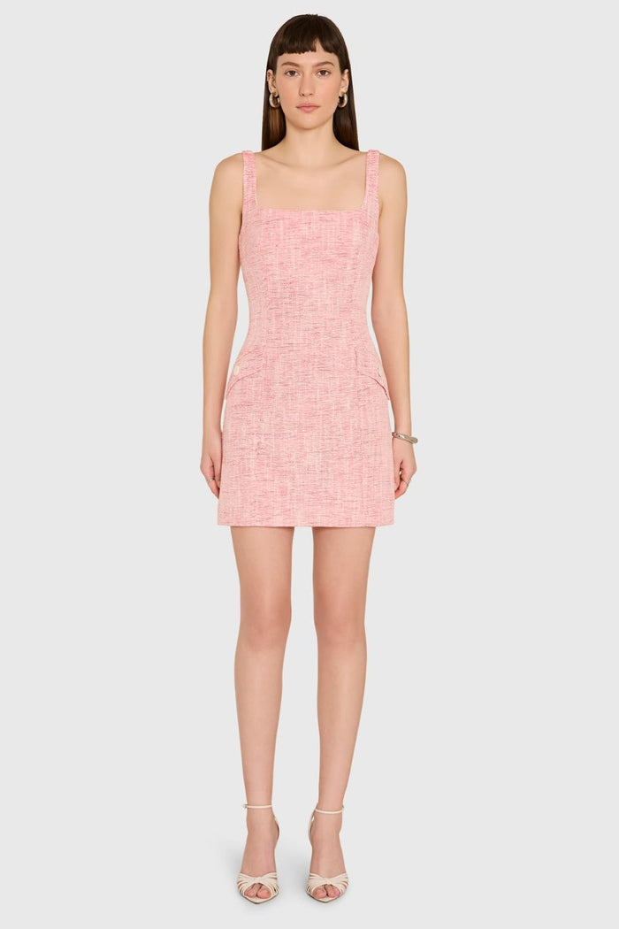 Addeline Dress - Red Ivory