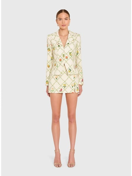 Alana Jacket - Trellis Print
