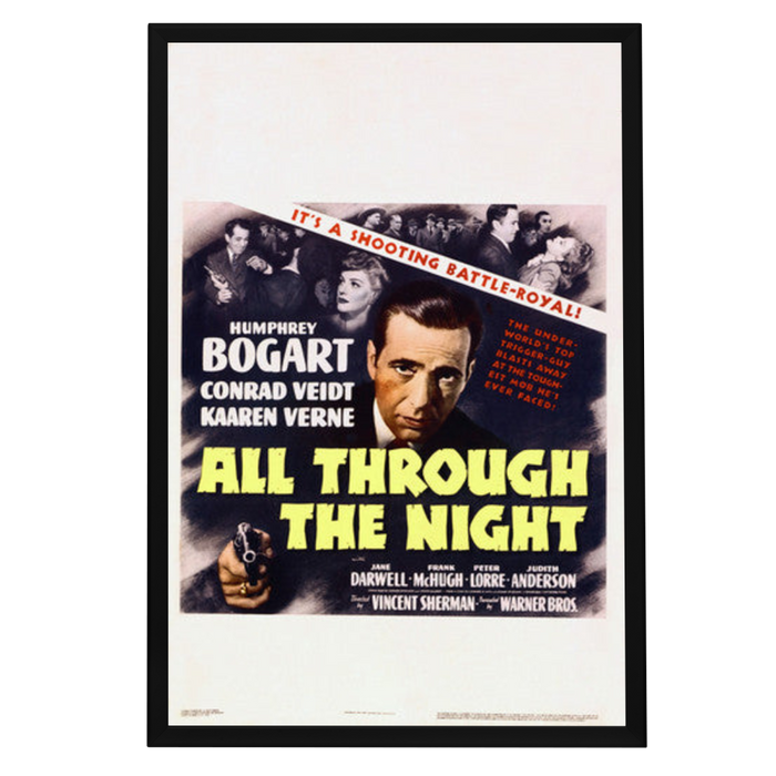 "All Through the Night" (1942) Framed Movie Poster