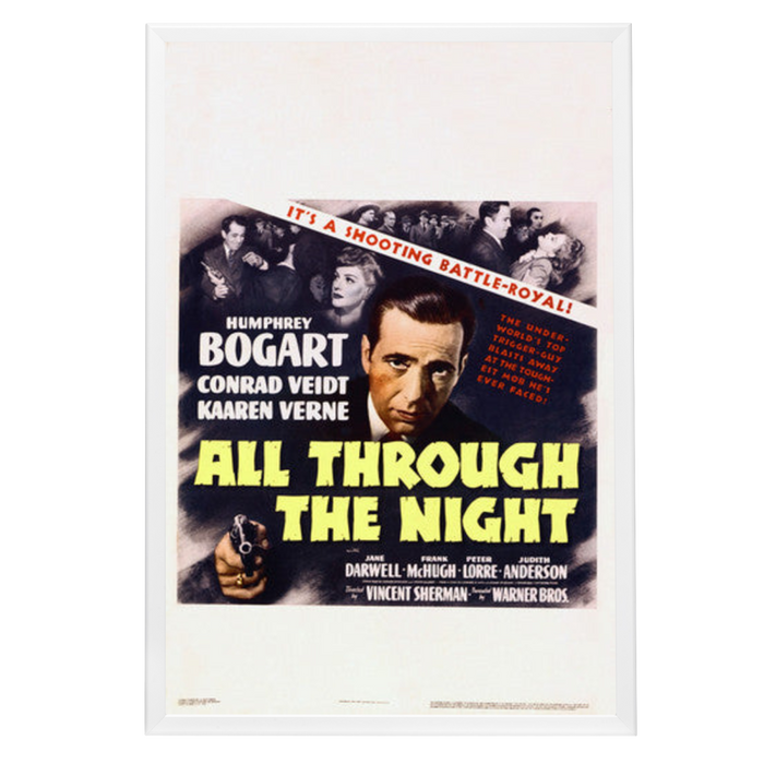 "All Through the Night" (1942) Framed Movie Poster