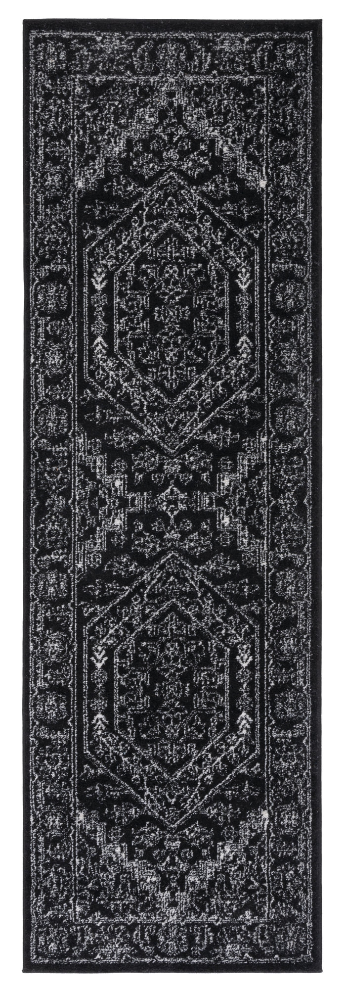 BLACK / IVORY / RUNNER / 2'-6" x 14'