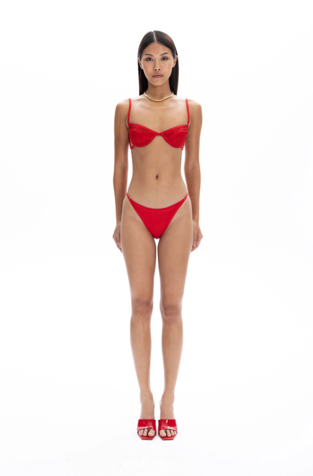 Amy Red Bikini Top