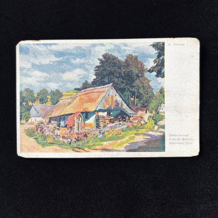 Antique Postcard 1900s Alois Kalvoda Czech Impressionism Bohemian Prague Artist