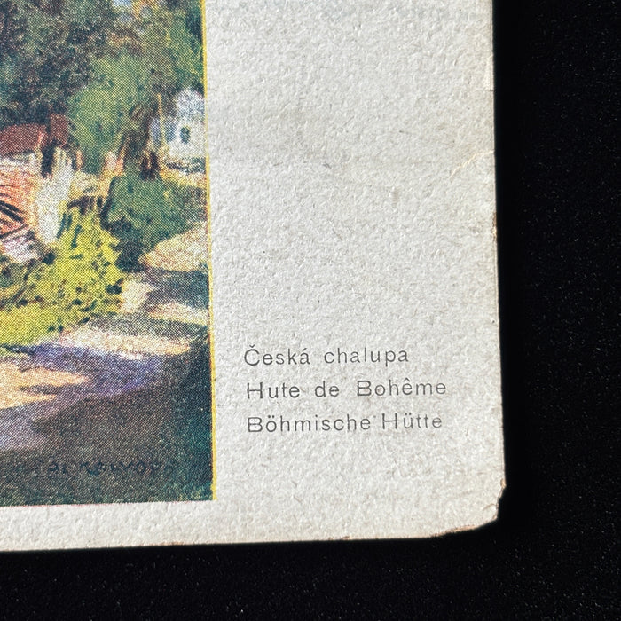 Antique Postcard 1900s Alois Kalvoda Czech Impressionism Bohemian Prague Artist