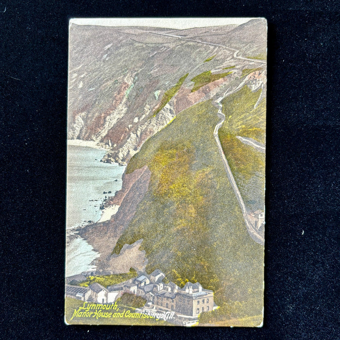 Antique Postcard 1900s Lynmouth Manor House Countisbury Hill Devon UK