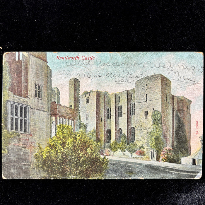 Antique Postcard 1900s Victorian Tea Tent Kenilworth Castle England