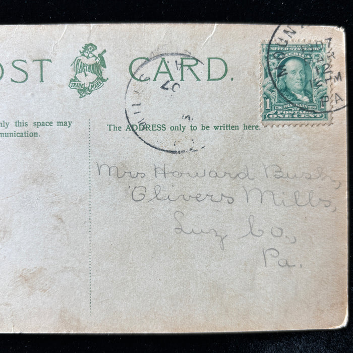 Antique Postcard 1900s Victorian Tea Tent Kenilworth Castle England