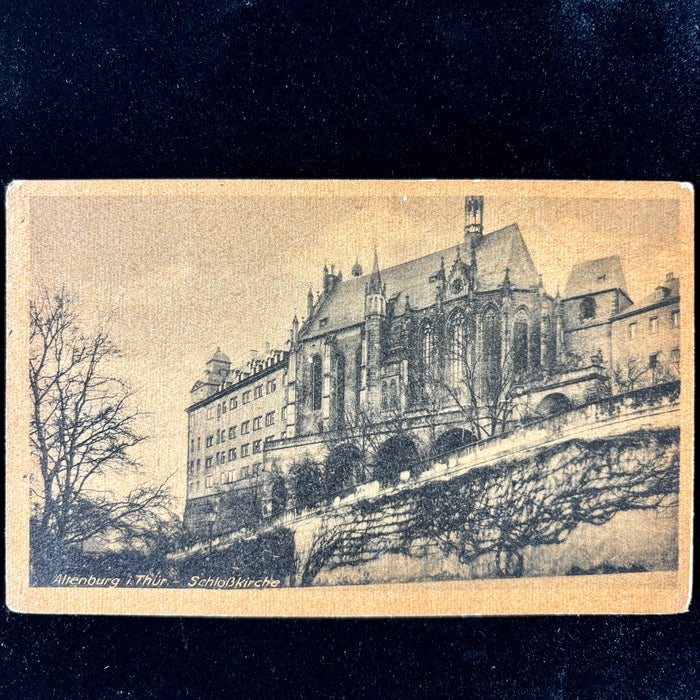 Antique Postcard 1910 Winter Schloss Castle Thuringia Germany