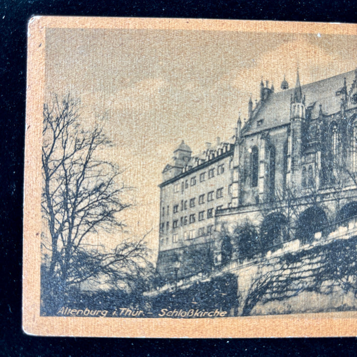 Antique Postcard 1910 Winter Schloss Castle Thuringia Germany