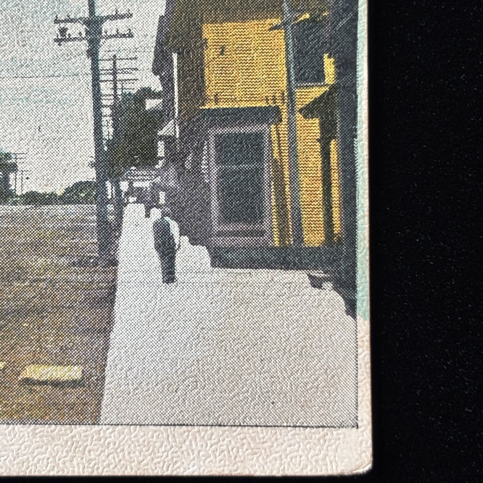 Antique Postcard 1910s Lost Vickery Blocks Pittsfield Maine Rexall Store Ruen Jewelry