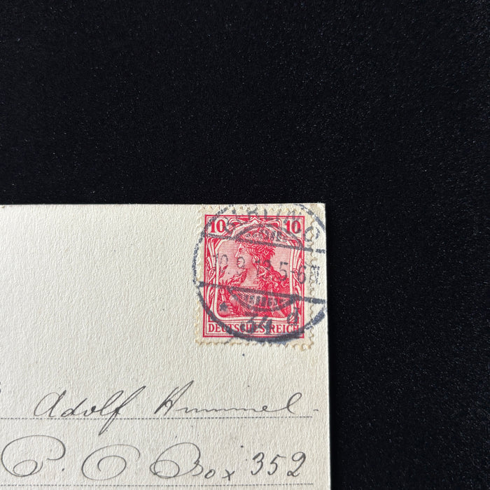 Antique Postcard 1913 Divorce Greeting Berlin Friedrichsbrucke Germania Stamp
