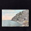 Antique Postcard 1916 Breakneck Mountain Tunnel Hudson River Railroad Newburgh NY