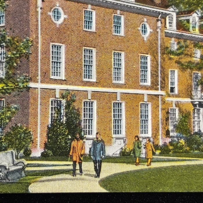 Antique Postcard 1940s Campus Living Room Illini Union Bldg University Of Illinois