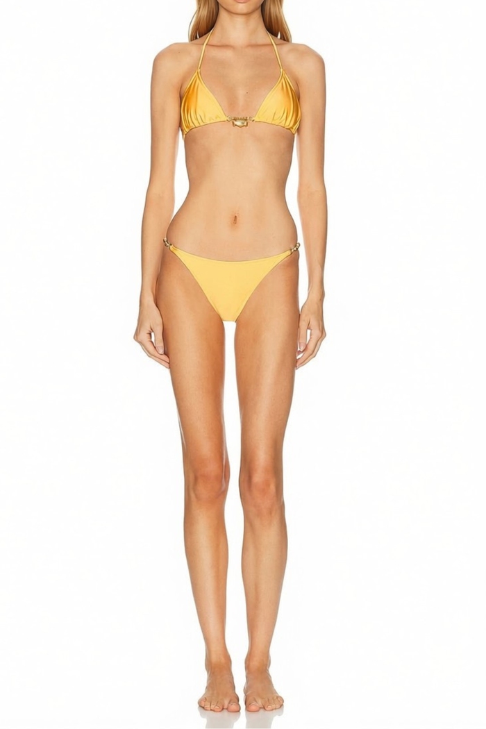 Ashton Bikini Bottom - Sunset Gold
