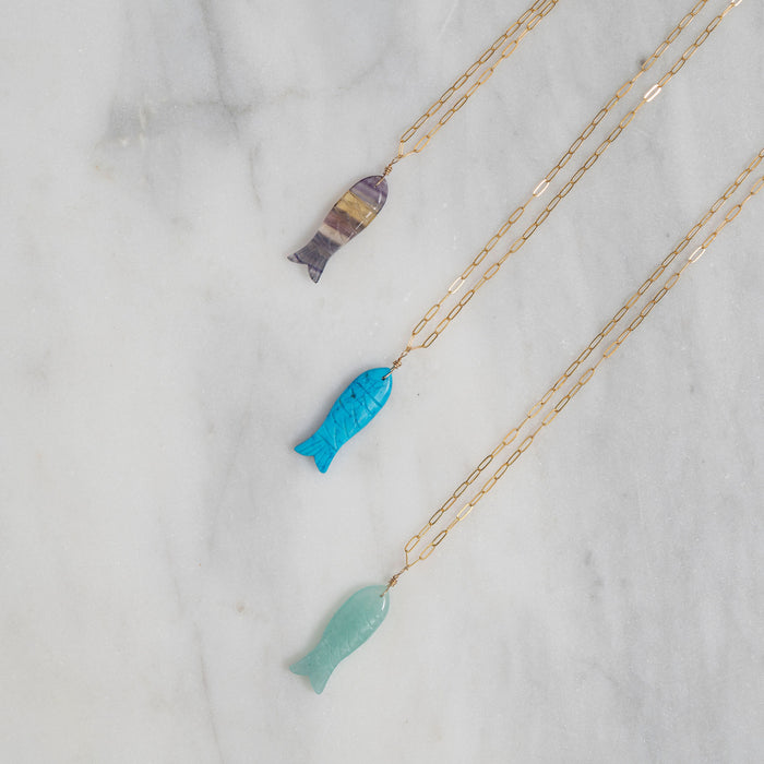Fish Pendant Necklaces