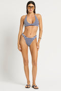 astrid crop - navy/white stripe