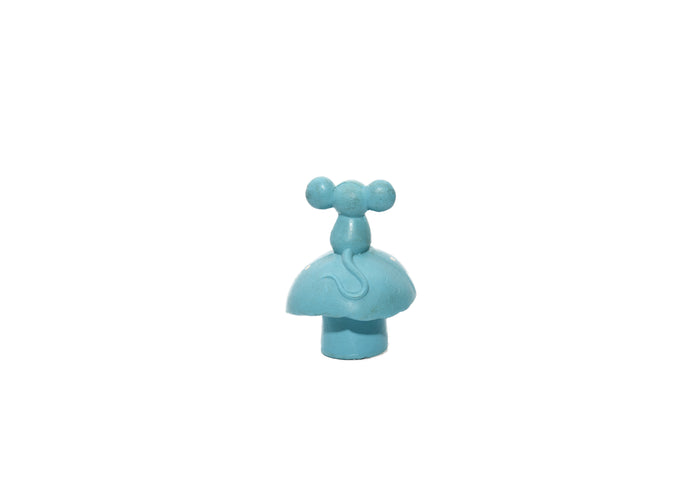 Avon-Potpourri Pomander Blue Mouse On Mushroom Figurine