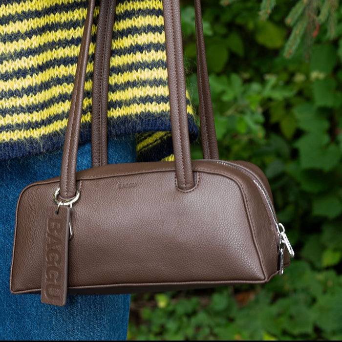 Baggu Small Recycled Leather Bowler Bag