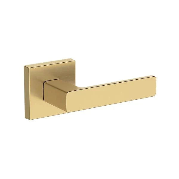 Baldwin Reserve Sharpewood Lever with Contemporary Square Rose