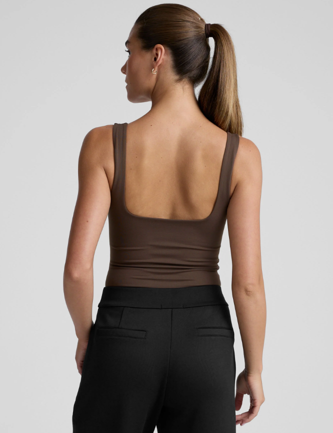 Base Tank Bodysuit - Dusk Latte