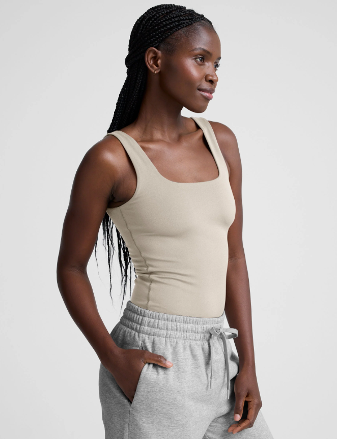 Base Tank Bodysuit - Dusk Latte