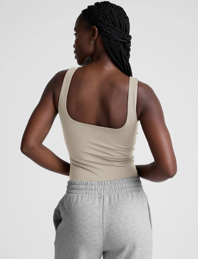 Base Tank Bodysuit - Dusk Latte