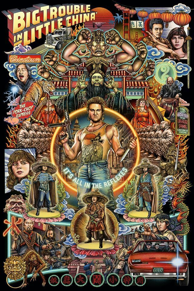 Big Trouble in Little China by Ise Ananphada, 24" x 36" Screen Print