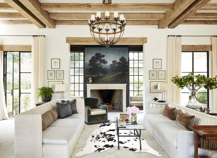 Black and White Cowhide Rug #B10900
