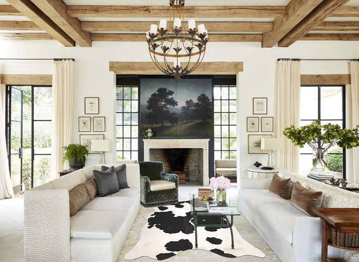 Black and White Cowhide Rug #B10898