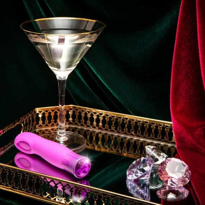 Oh My Gem® Amethyst Charm Rechargeable G - Spot Vibrator - Rolik®