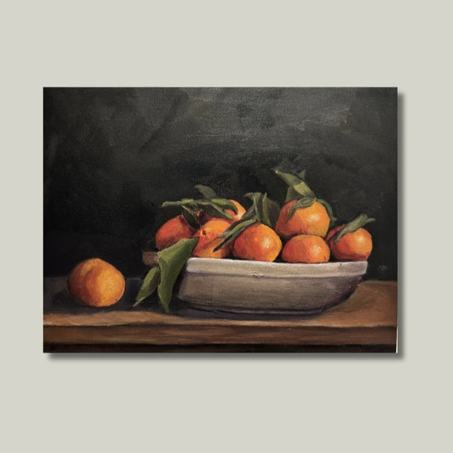 Bowl of Orange Still Life Art Print