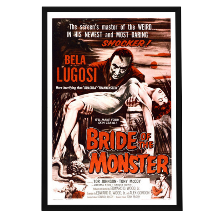 "Bride of the Monster" (1955) Framed Movie Poster