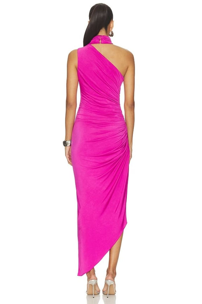 Brooke Dress - Dark Hot Pink