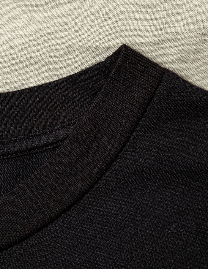 Butter Soft Short Sleeve Crew in Black