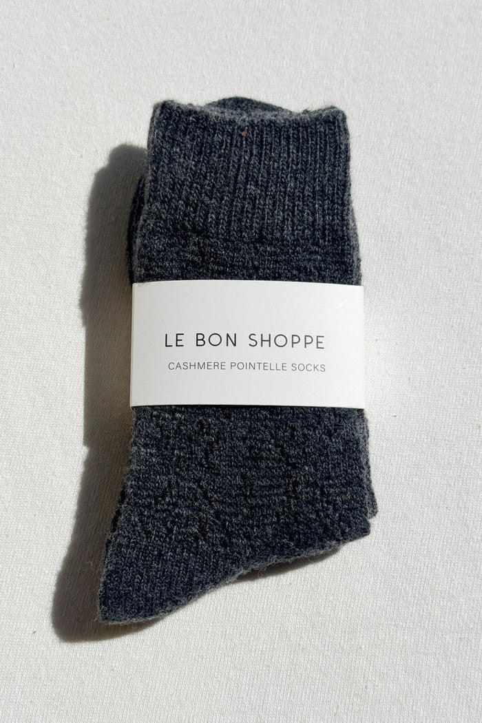 Cashmere Pointelle Socks