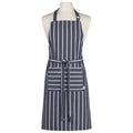 Chef's Apron, Navy Butcher Stripe