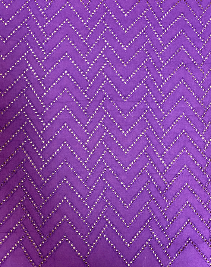 Chevron Cotton Eyelet