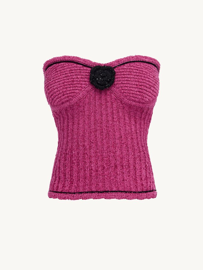 Colette Corset - Geranium Sequin