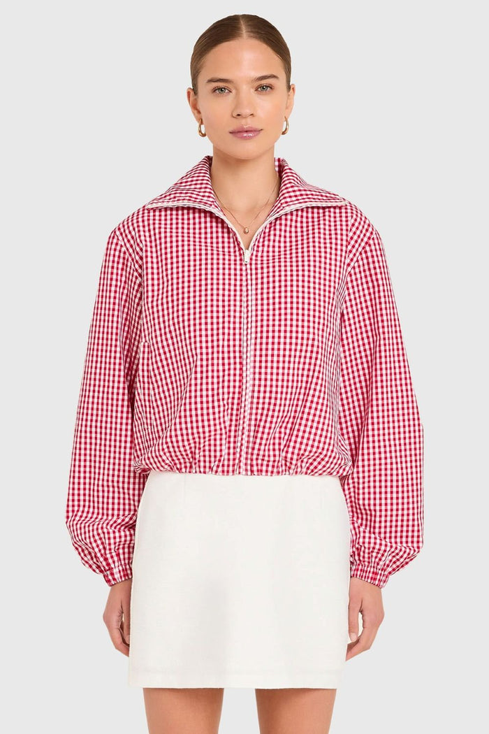 Como Bomber Jacket - Ivory Red