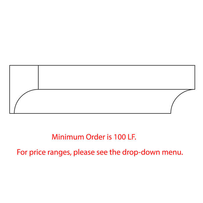 Custom Panel Mould, 1 1/2''w x 2 5/8''d, Minimum Order Quantity 200 LF Custom Mouldings White River Hardwoods