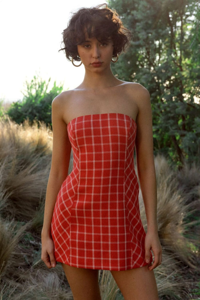Daisy Romper - Red