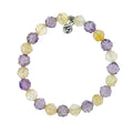 Defining Bracelet- Body and Soul Bracelet with Amethyst Citrine Gemstones