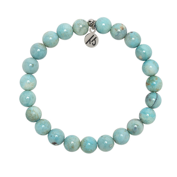 Defining Bracelet- Confidence Bracelet with Robins Egg Agate Gemstones