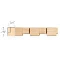Dentil, 7/8"w x 3/4"d x 8' length, Resin is priced per 8' length Carved Mouldings White River Hardwoods