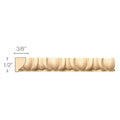 Egg & Dart, 1/2''w x 3/8''d x 8' length, Resin is priced per 8' length Carved Mouldings White River Hardwoods Maple