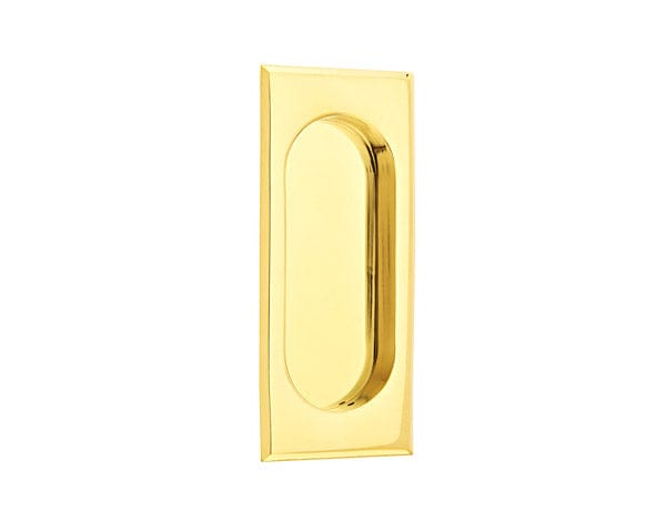 Emtek 2201 Rectangular Flush Pull in Polished Brass