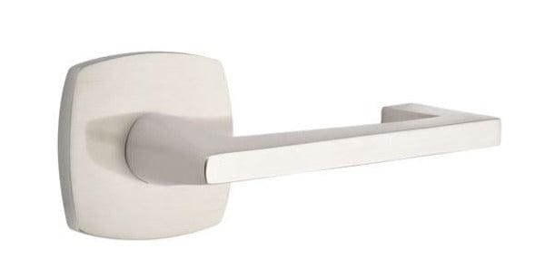 Emtek Argos Lever with Urban Modern Rosette in Satin Nickel